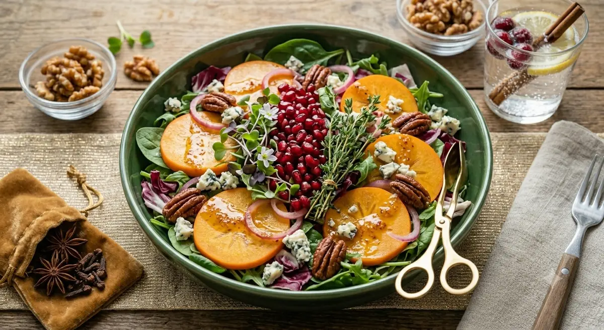 Festive Persimmon Salad